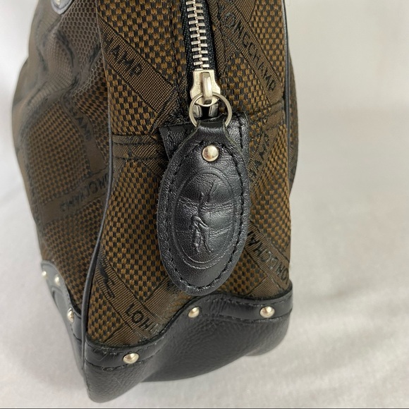 Longchamp Paris Fabric and Leather Satchel Bag - Picture 6 of 16